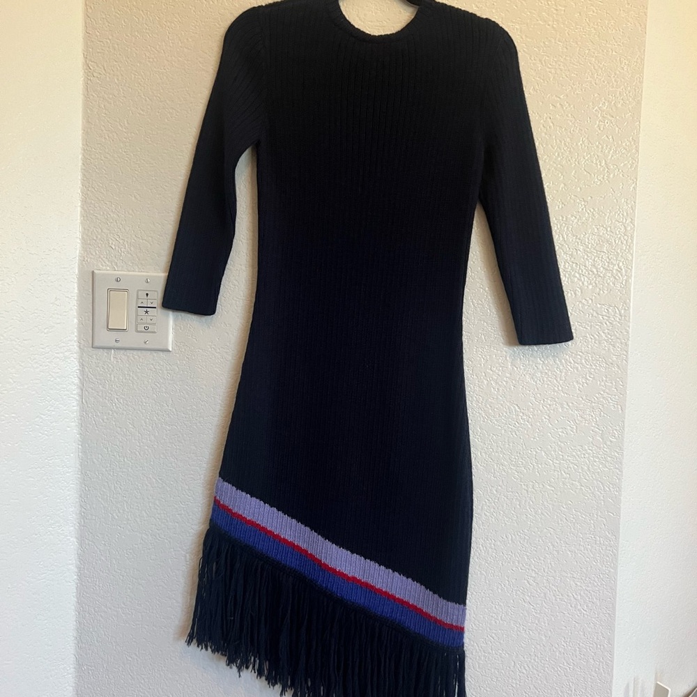 Anthropologie Harare Fringe Midi Sweater Dress - Picture 5 of 5